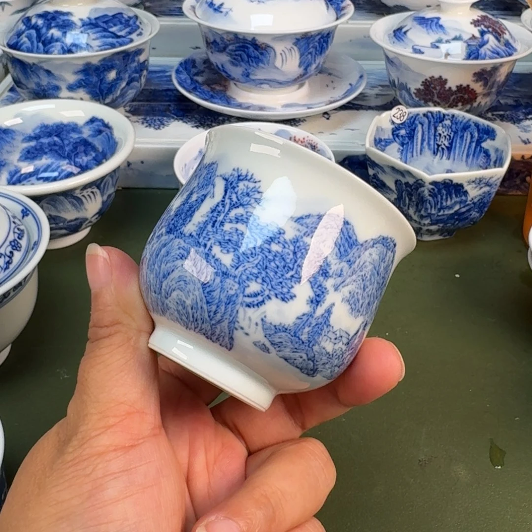 景德镇纯手绘茶具圆圆251