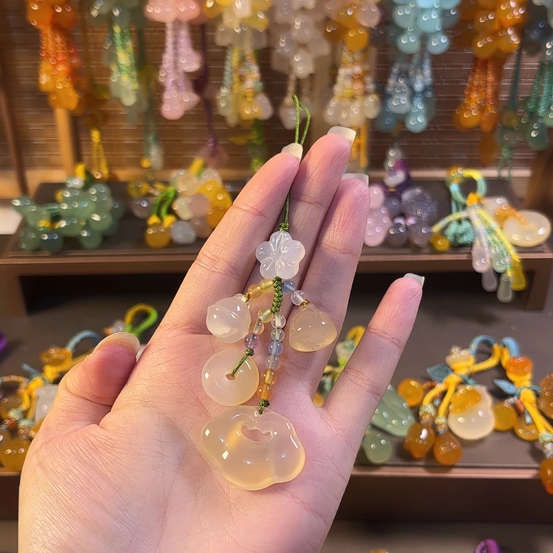 玛瑙/玉髓未镶嵌车挂