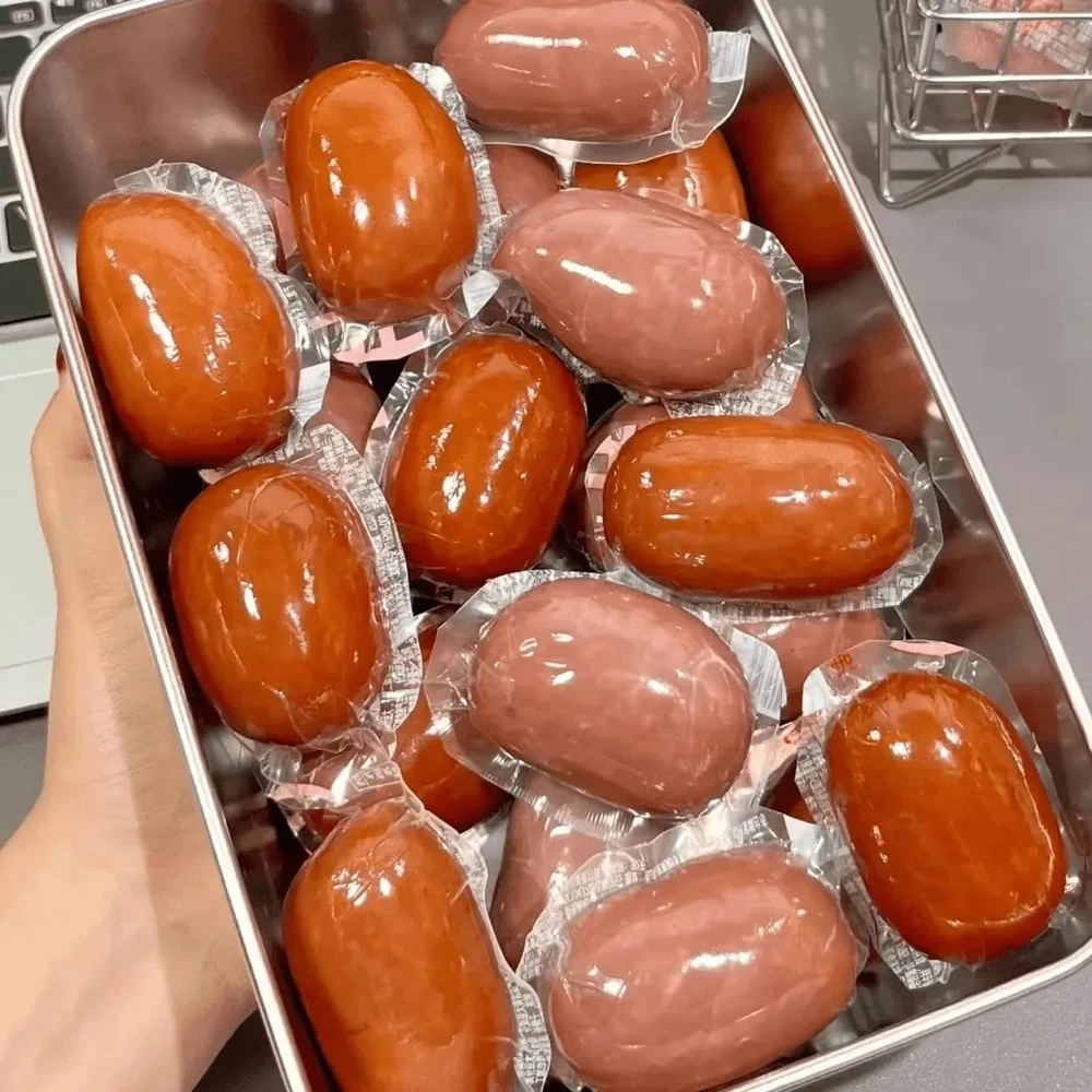 脆皮小肉肠拇指小肉蛋即食肉粒肠高蛋白香肠小包装解馋小零食