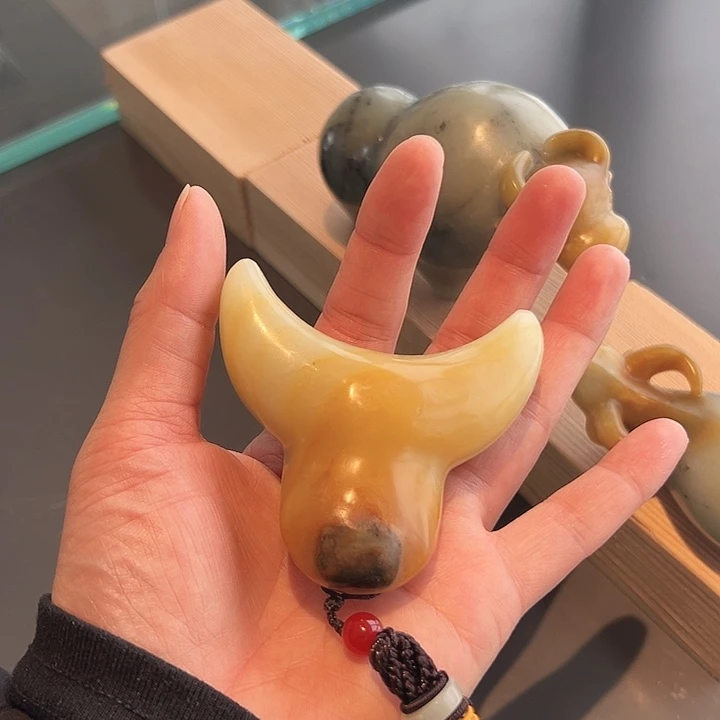 蛇纹石玉未镶嵌吊坠(赠链)