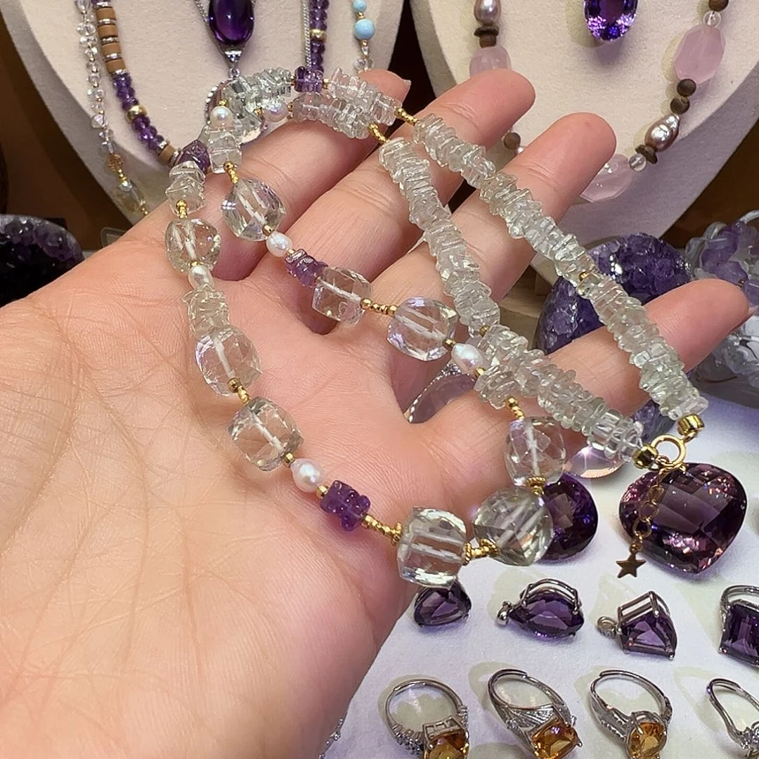 颈饰未镶嵌水晶项链