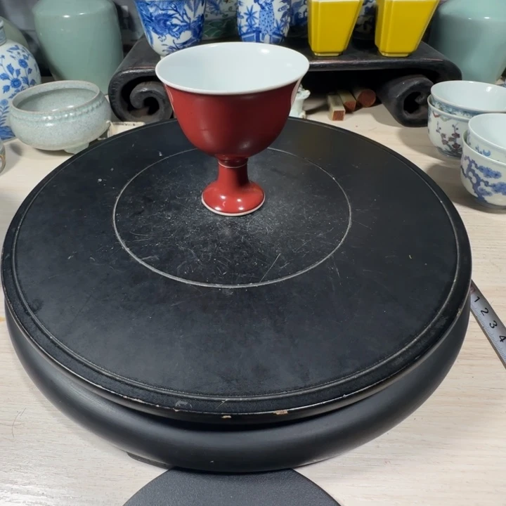 正***戒摆件单色釉小小摆件