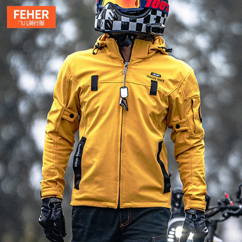 FEHER四季摩托车骑行服可拆卸防护保暖防摔耐磨透气秋冬季机车裤