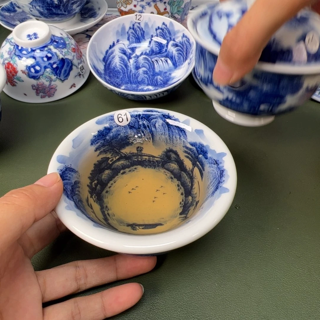 景德镇纯手工纯手绘茶具木木61