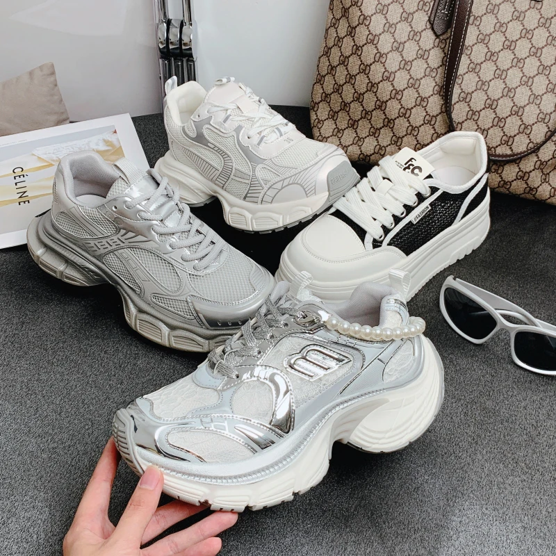 【断码宠粉】【售完不补】女士潮流老爹鞋百搭厚底休闲运动小白鞋