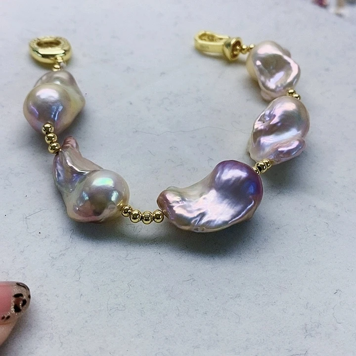 银S925镶嵌耳饰淡水珍珠