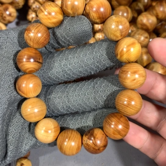 木质类111微瑕太行1.5龙胆手串