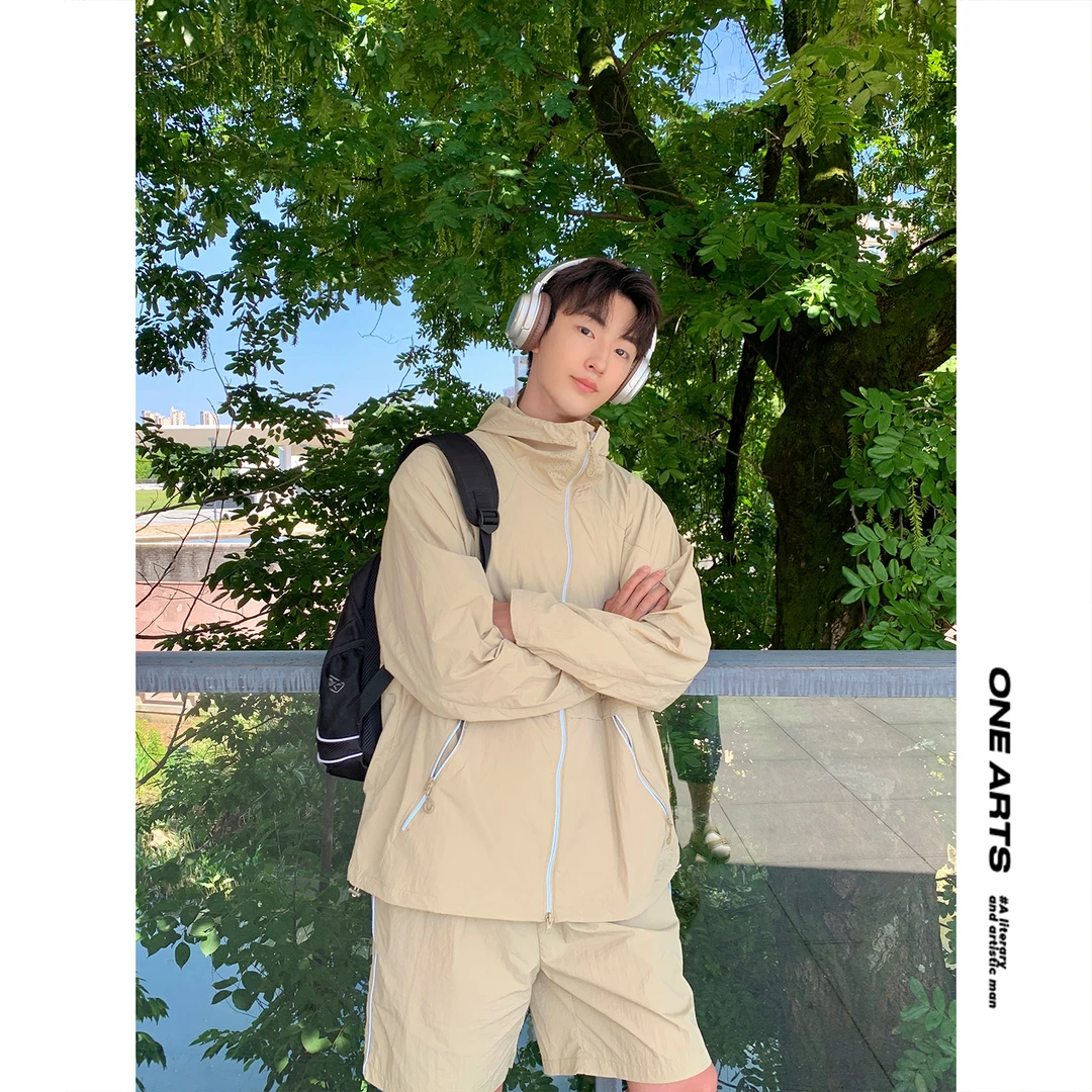 【ONEARTS防晒衣】防晒衣套装UPF50+夏季透气薄透气防紫外线外套男