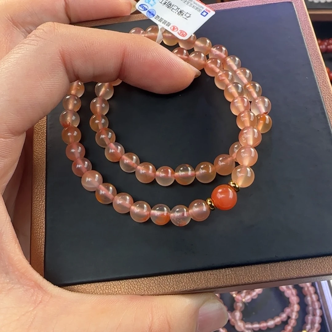 南红玛瑙未镶嵌手链