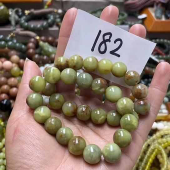 未镶嵌蛇纹石玉手链