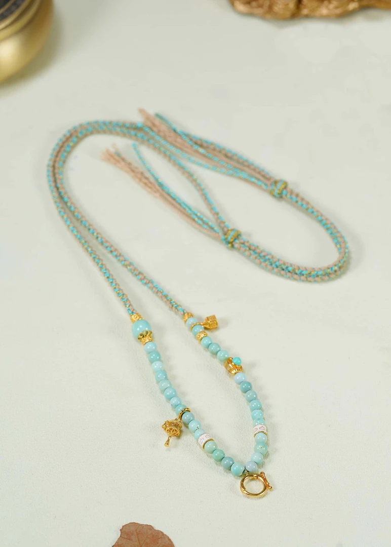 【婧婧精选】臻品 · 绿松DIY编绳项链 高定设计款
