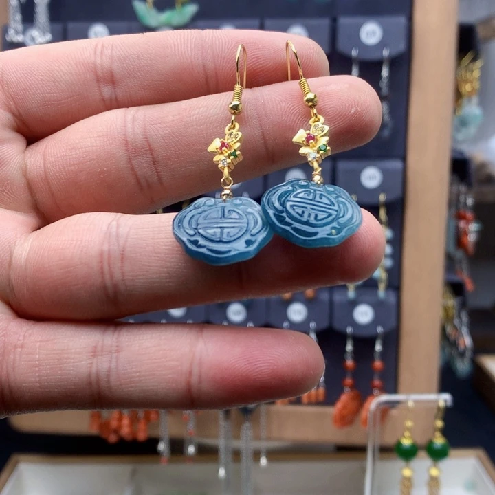 未镶嵌翡翠耳饰耳饰