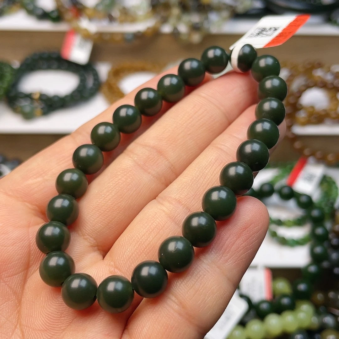 和田玉手串卡8未镶嵌