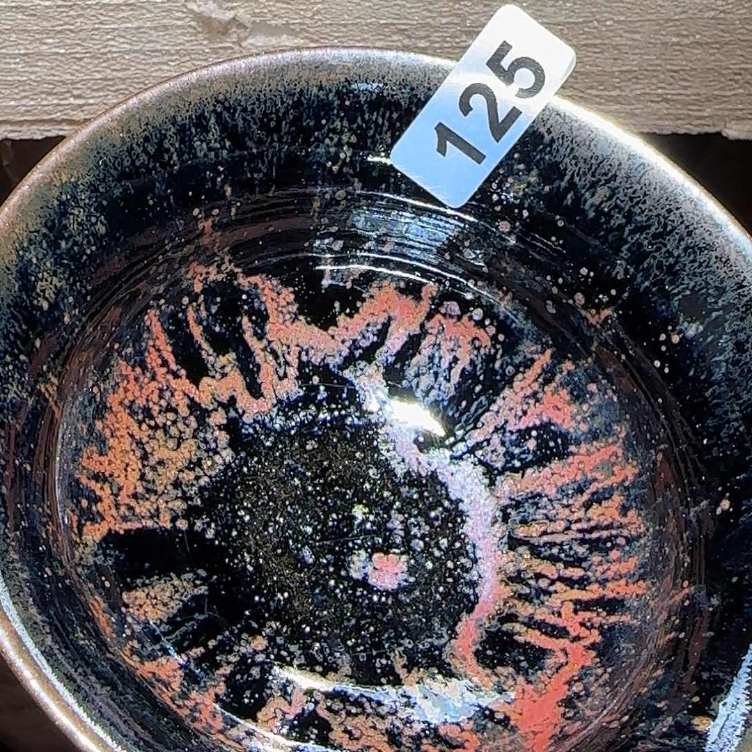 茶盏琢泥窑柴烧开窑