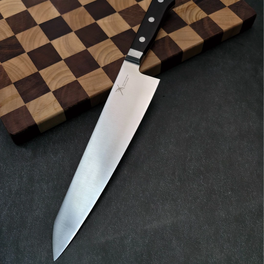 日式牛刀VG10单体钢牛刀厨刀家用分肉刀切肉刀主厨刀厨师刀菜刀