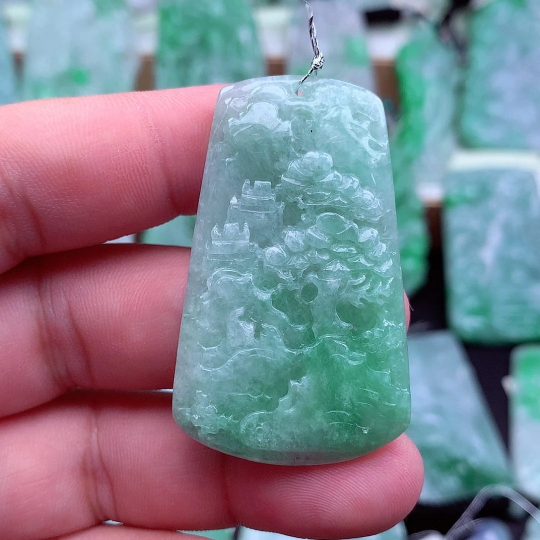 翡翠未镶嵌吊坠(不含链)
