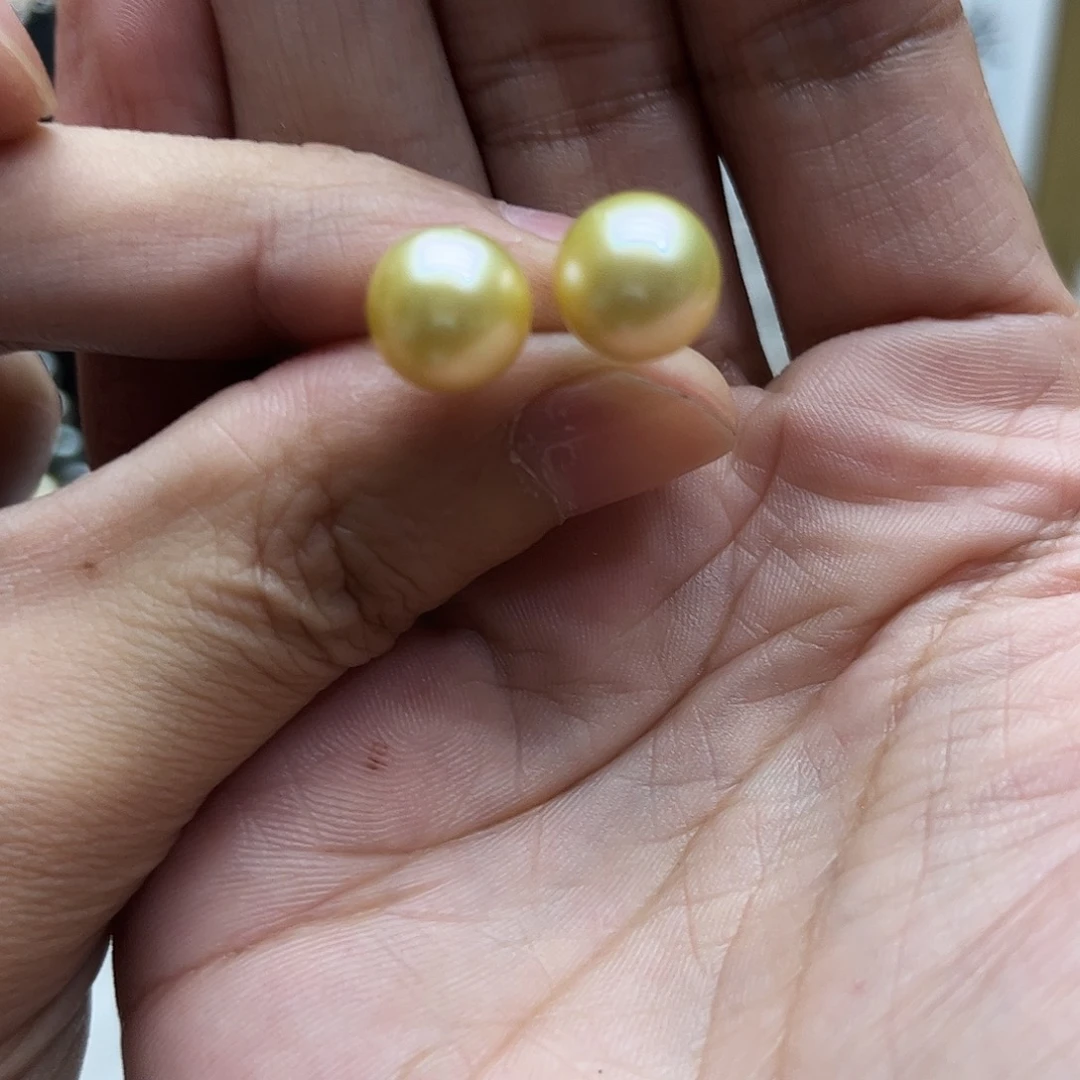 耳饰海水珍珠银S925镶嵌