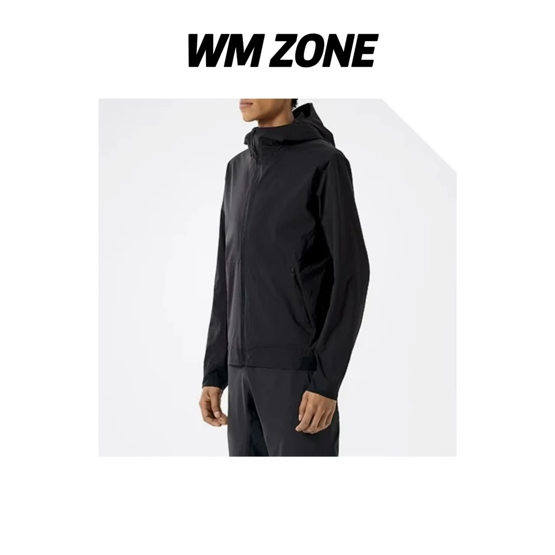 虎儿  3-3-3454 暗格纹轻量机能连帽防晒夹克