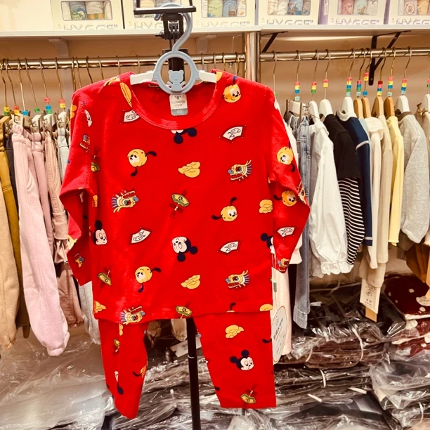 年款大红莱卡家居服套装红色秋衣秋裤