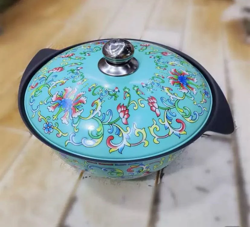 【新疆包邮】家庭必备锅具POLO KAZINI 7L锅蓝色