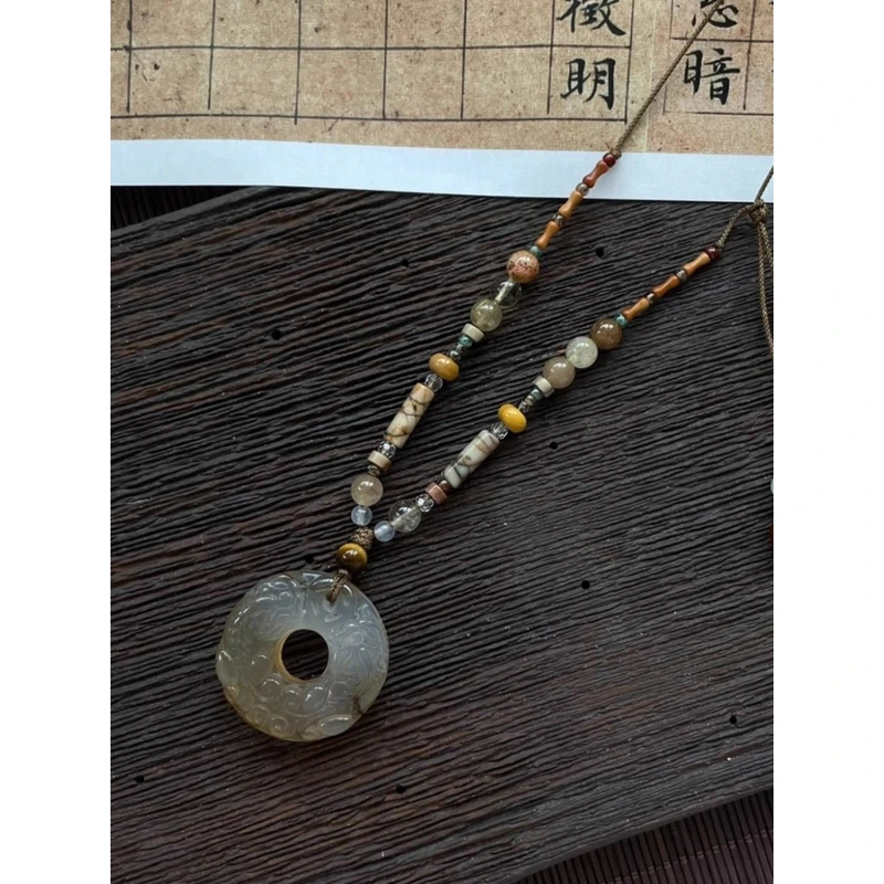 非金属木质吊坠 貔貅平安扣 一对一定制