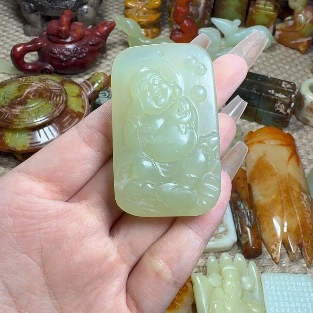 白玉菩提吊坠挂件