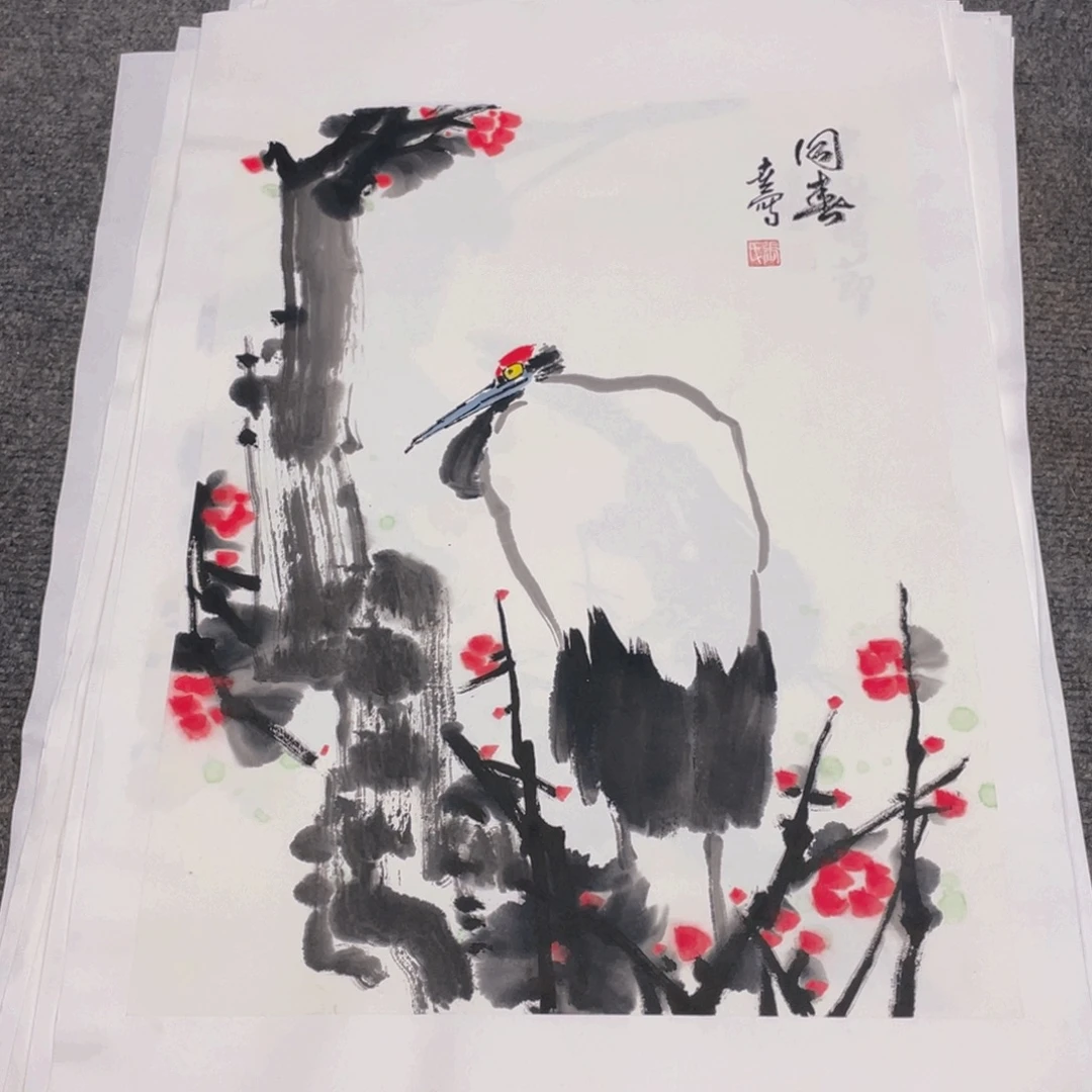 国画1.4平尺纯手绘国画作品