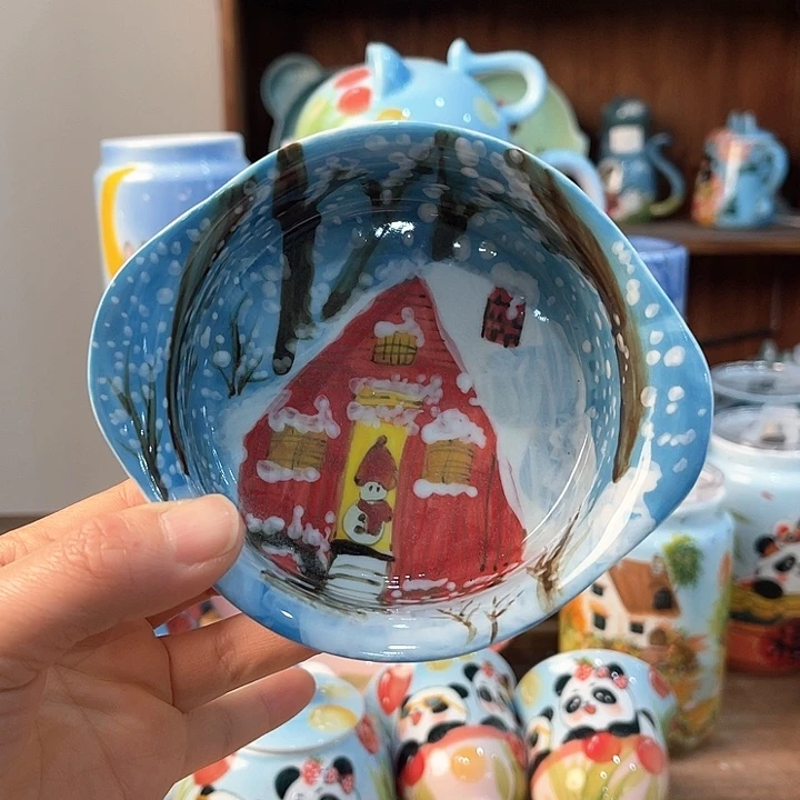 陶景德镇釉下手绘陶瓷