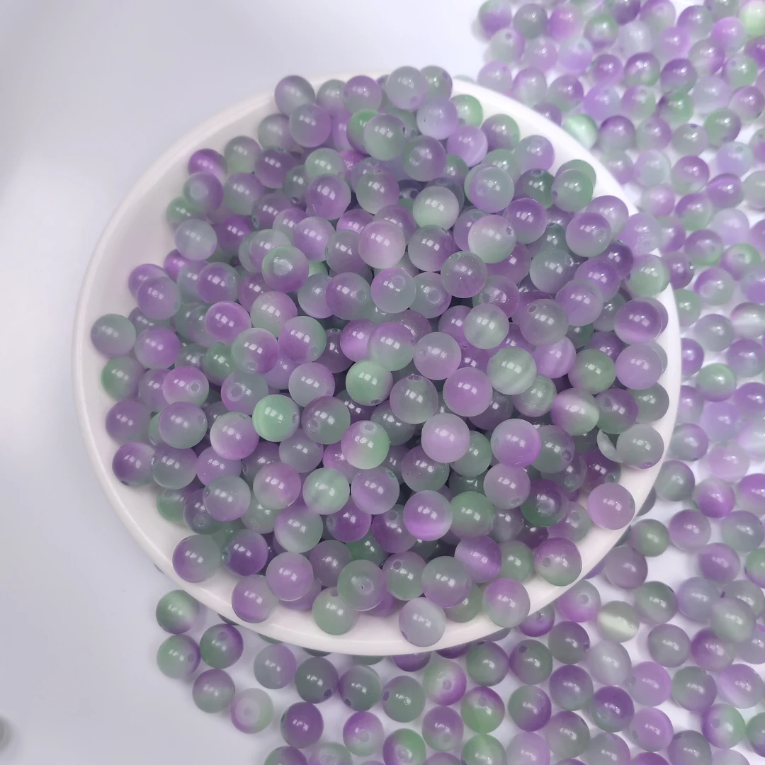 【散珠批发】w1913紫霞色8mm*30颗