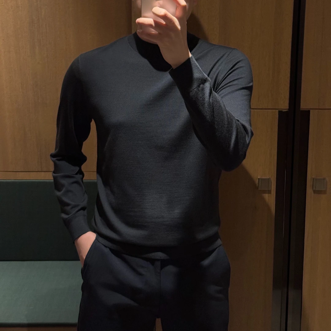 【诺可高定】爵派尔SK506 100%塔斯马尼亚羊毛16针双股净版圆领针织