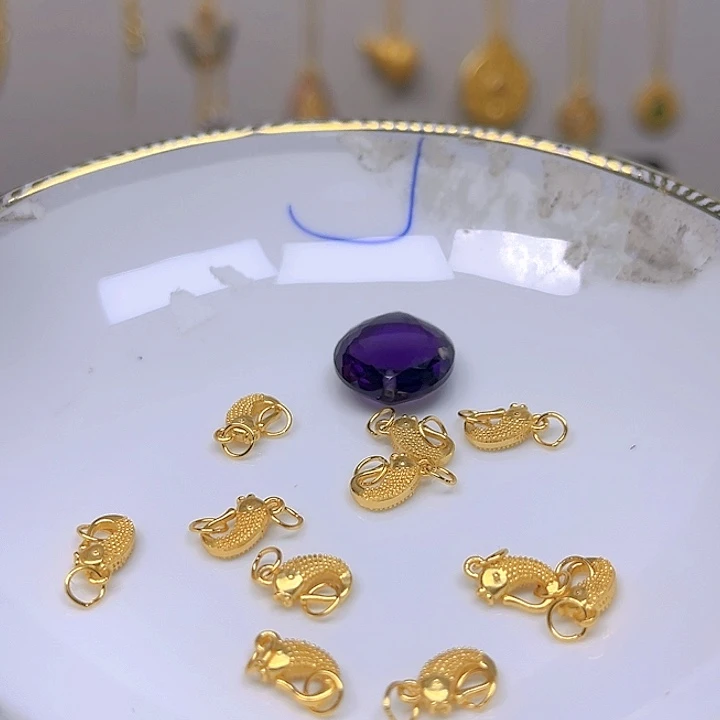 紫晶颈饰银S925镶嵌紫晶925镶嵌125