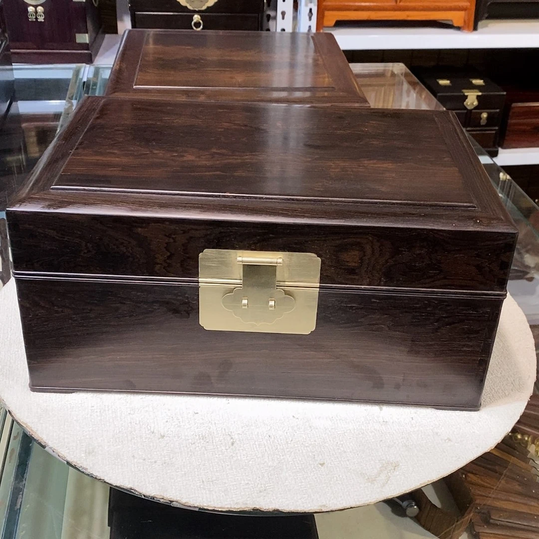 东非黑黄檀（紫光檀）独板收纳箱35/24/16