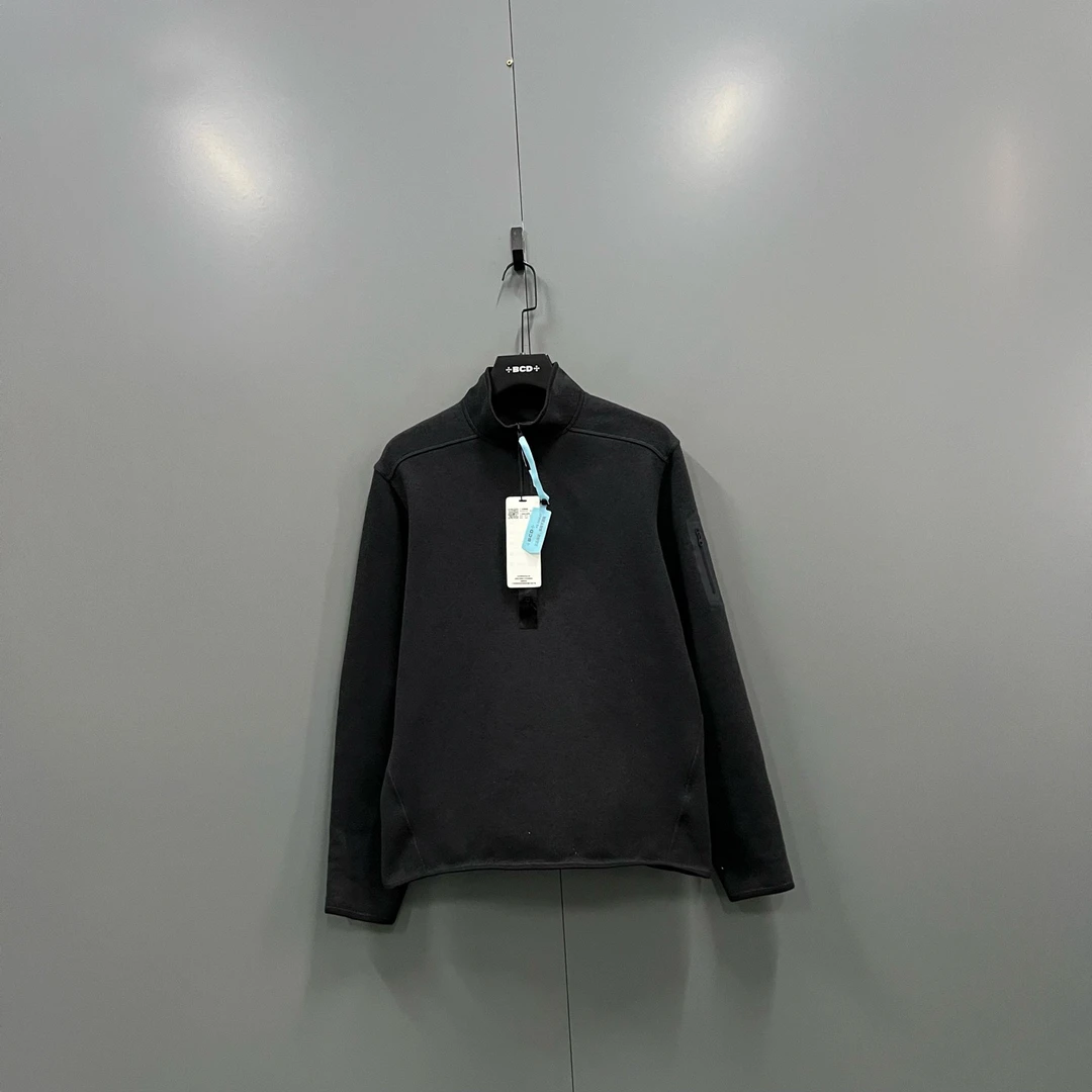 99新 ARC'TERYX/始祖鸟 (ll) 深灰色半拉链外套 M码206837