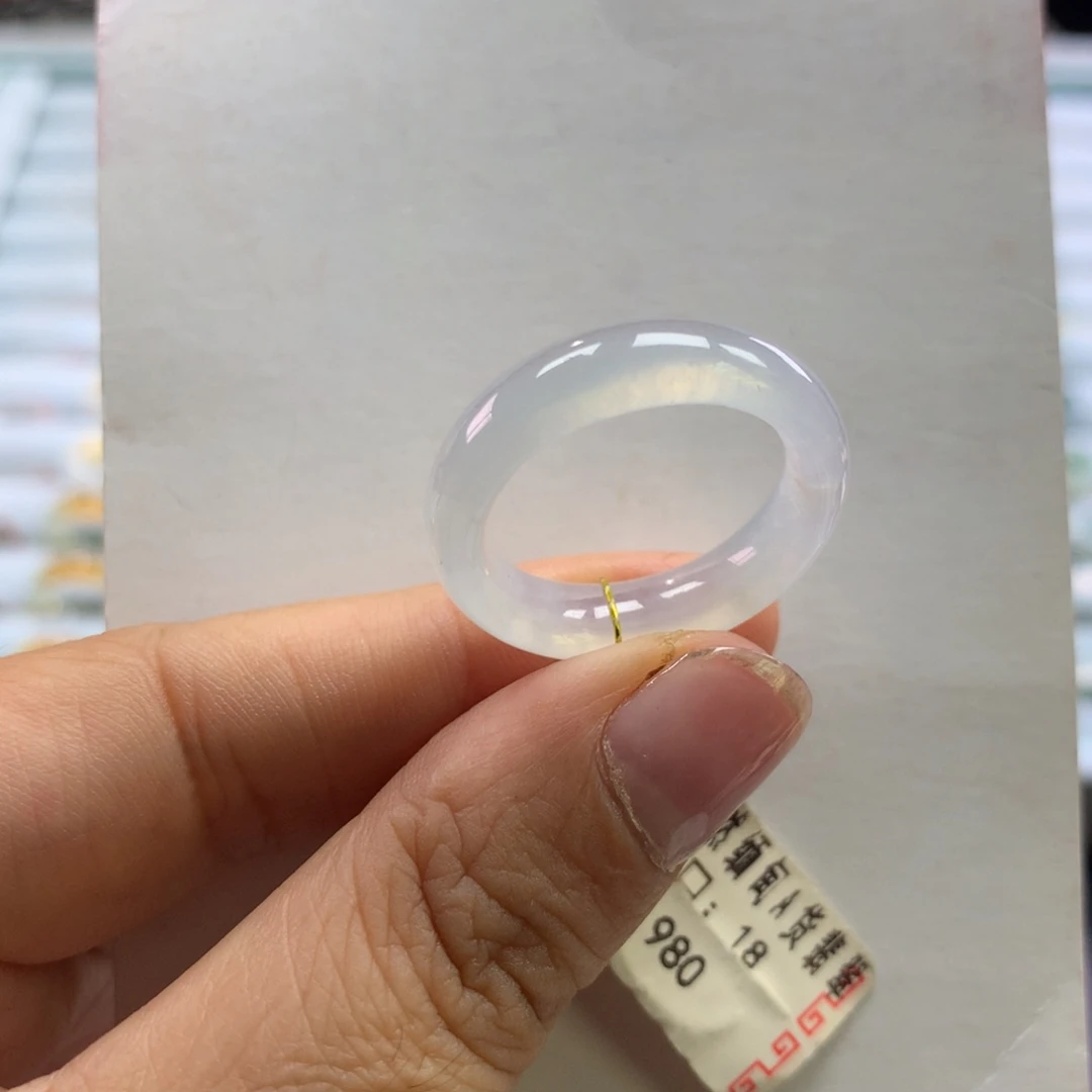 翡翠未镶嵌戒指18号