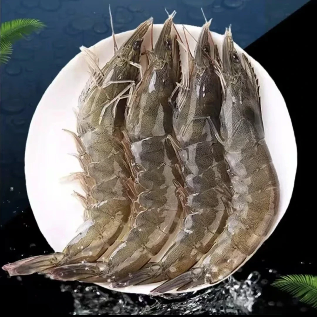 SC【青岛大虾】肉质鲜嫩大个头海水大虾单只15~18cm一盒4斤50-60只海鲜