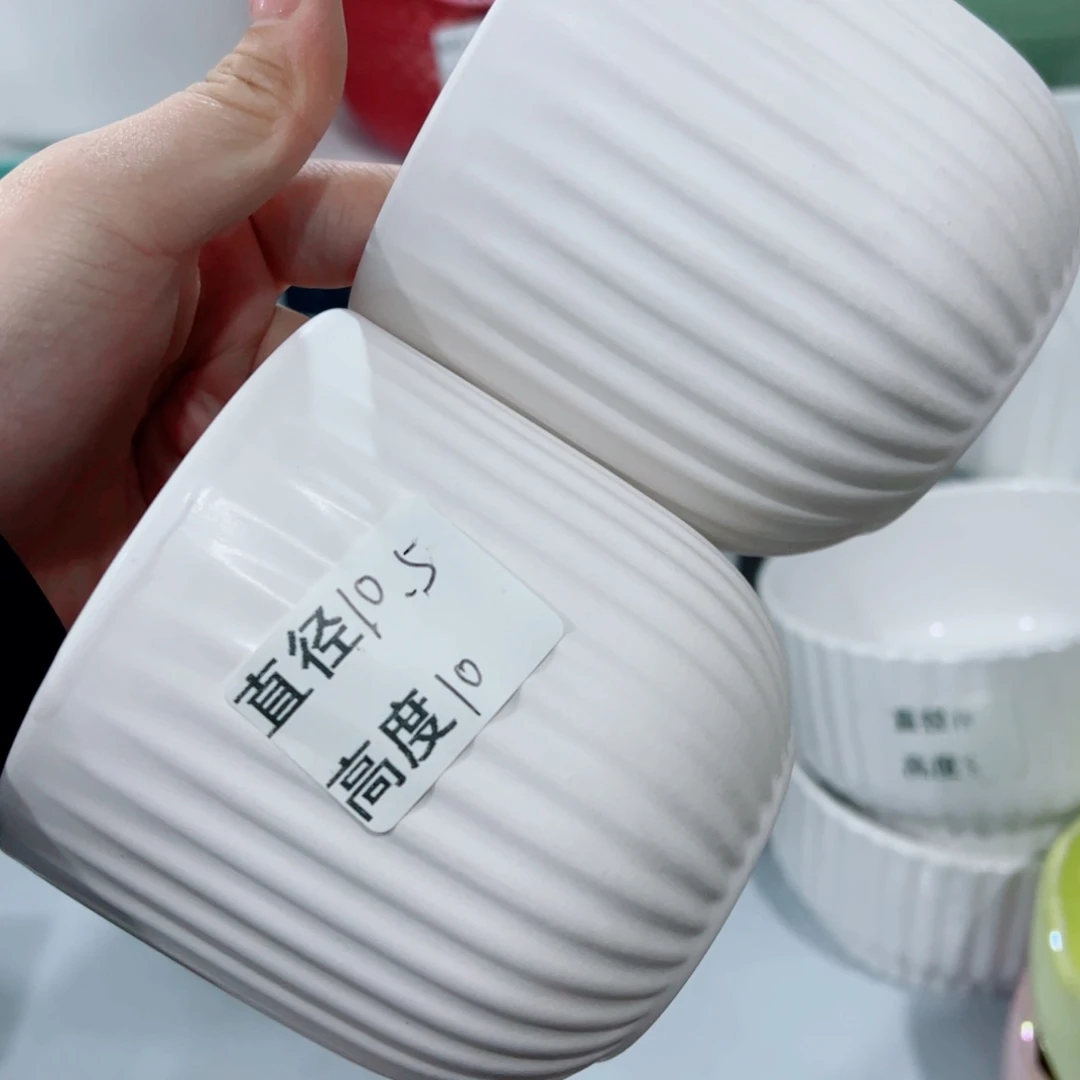 有孔，陶瓷花盆满10米包邮发货