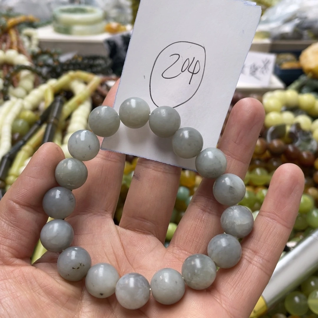 蛇纹石玉手链未镶嵌