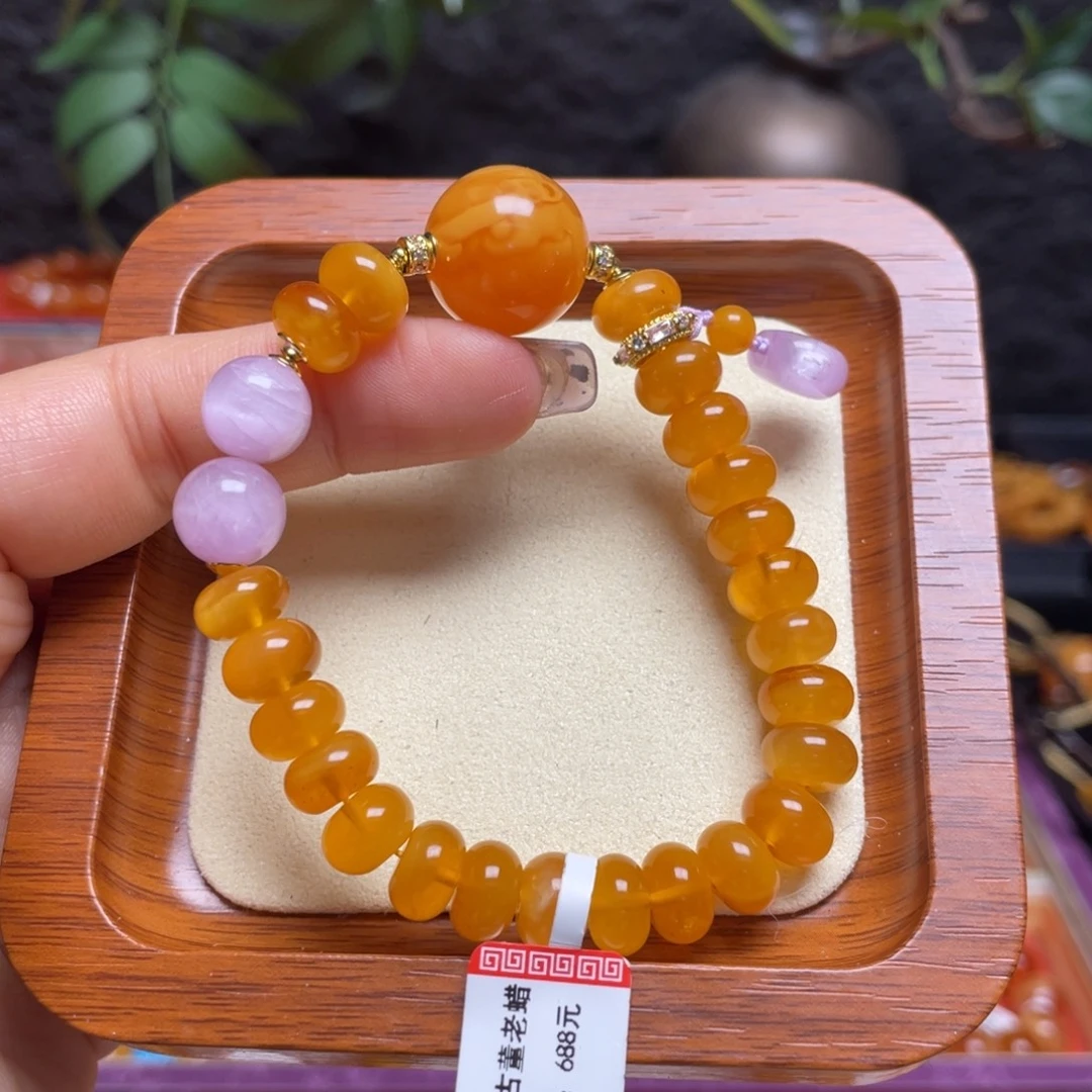 蜜蜡未镶嵌手链手串