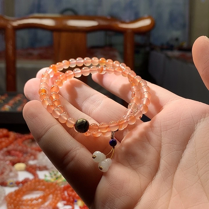 南红玛瑙未镶嵌手链