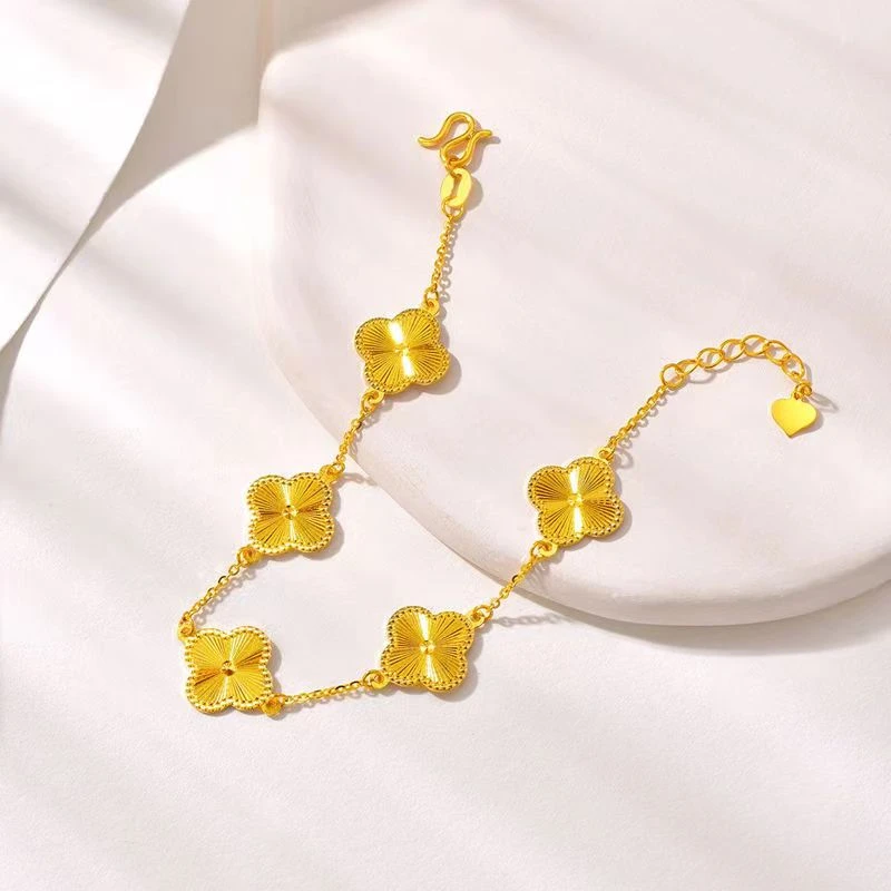 合金手链 爆款四叶草手链 百搭时尚