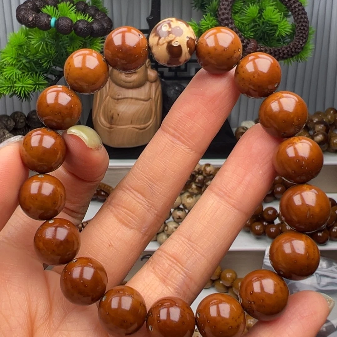 紫金鼠手串尿**王卡11.8半实心光珠