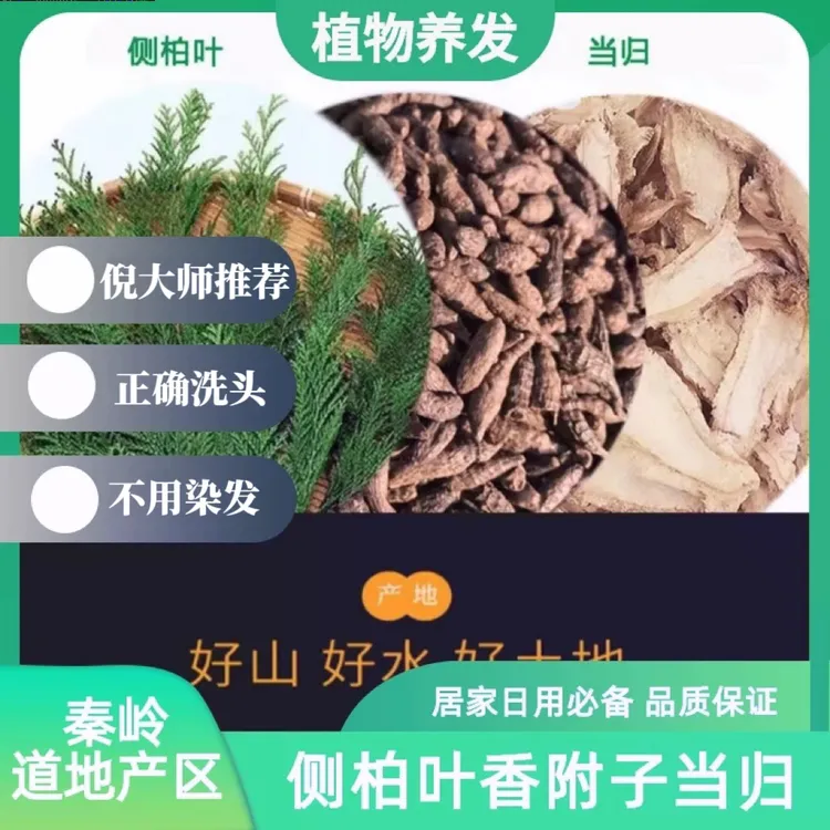 草本植物侧柏叶香附子当归600g洗头正宗家用传统
