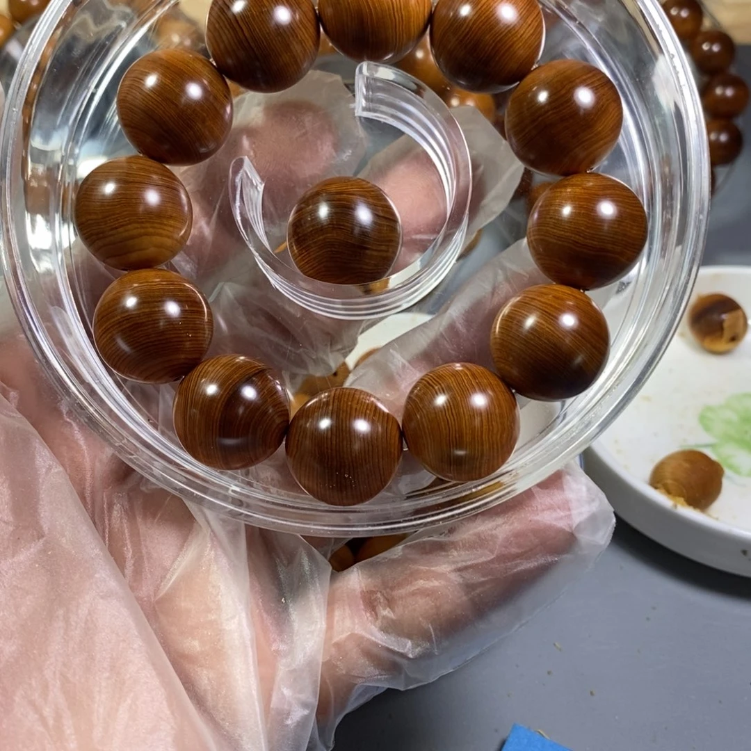 手串/手链柏木2.0干黑油手感丝滑不粘手油性小太行陈化崖柏