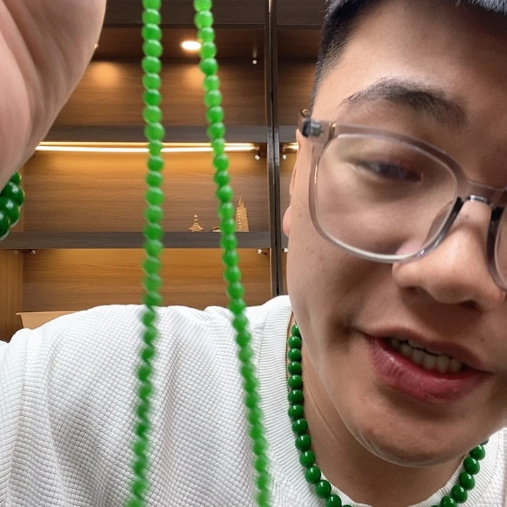 颈饰未镶嵌翡翠高端时尚小米珠项链