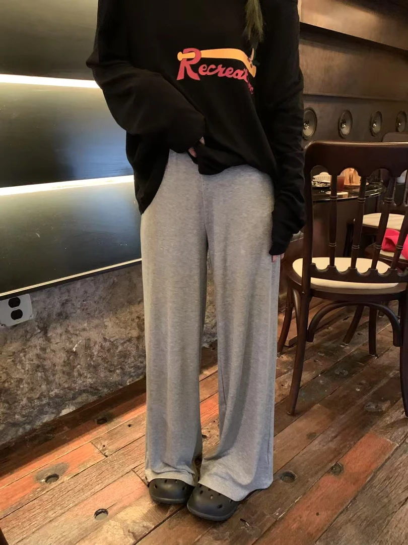 【YOU】冰爽遛弯裤 夏款中低腰莱赛尔天丝垂软无敌拖地裤   61133