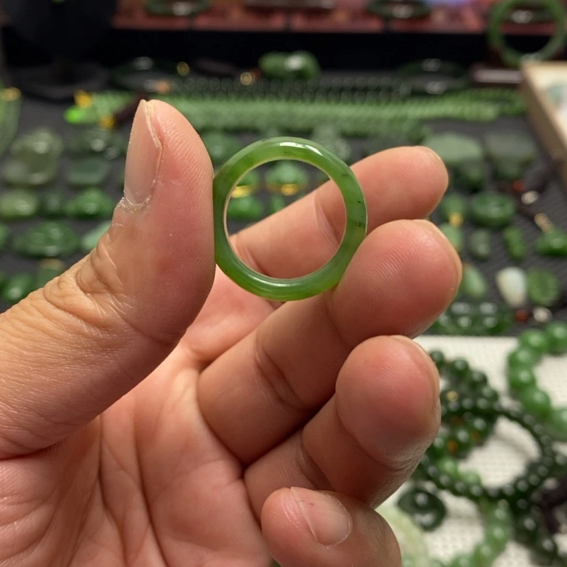 【闪购商品】和田玉（碧玉）戒指未镶嵌