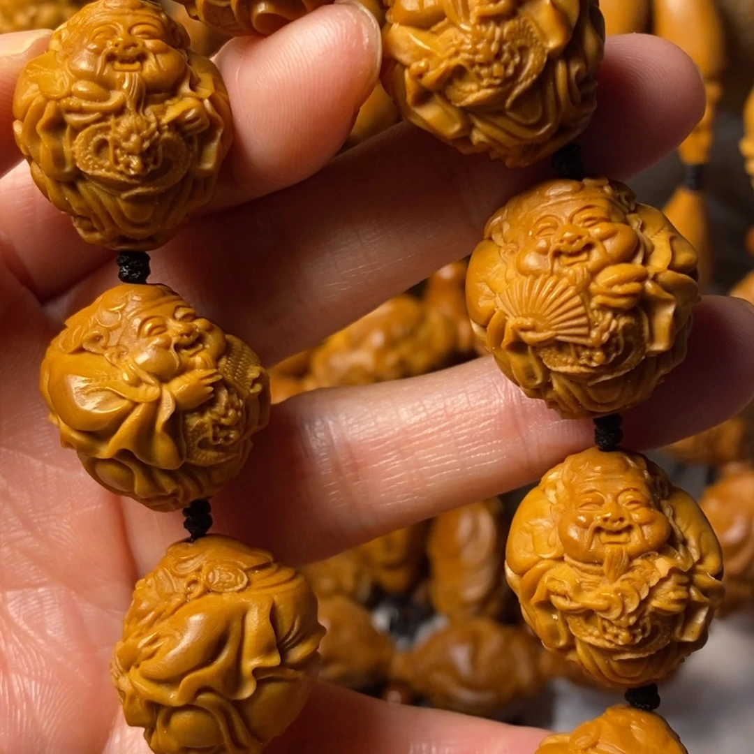 橄榄核手串/手链财源滚滚来财神