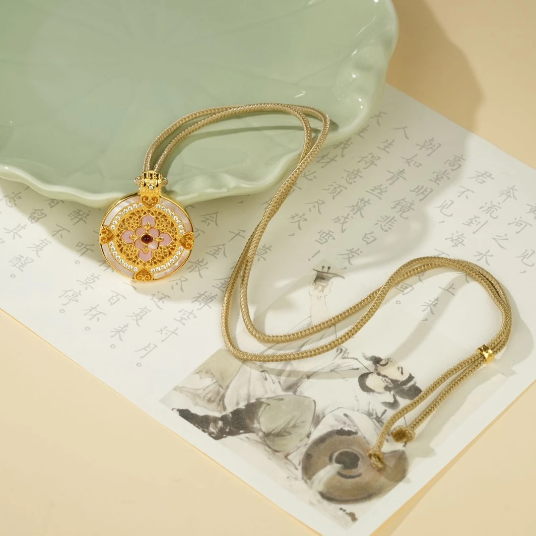 吊坠足银贝壳 【云上叙】 足银吊坠-27mm-V52984-M（甄选）