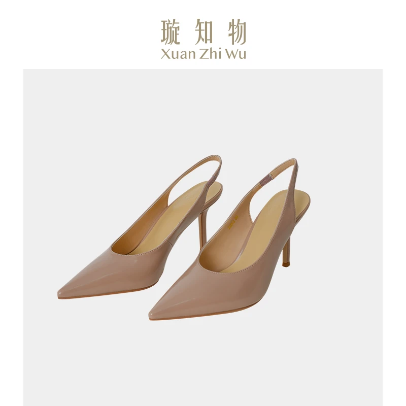 裸色高跟女神鞋.平价细跟高跟鞋女鞋法式复古王璇原创设计