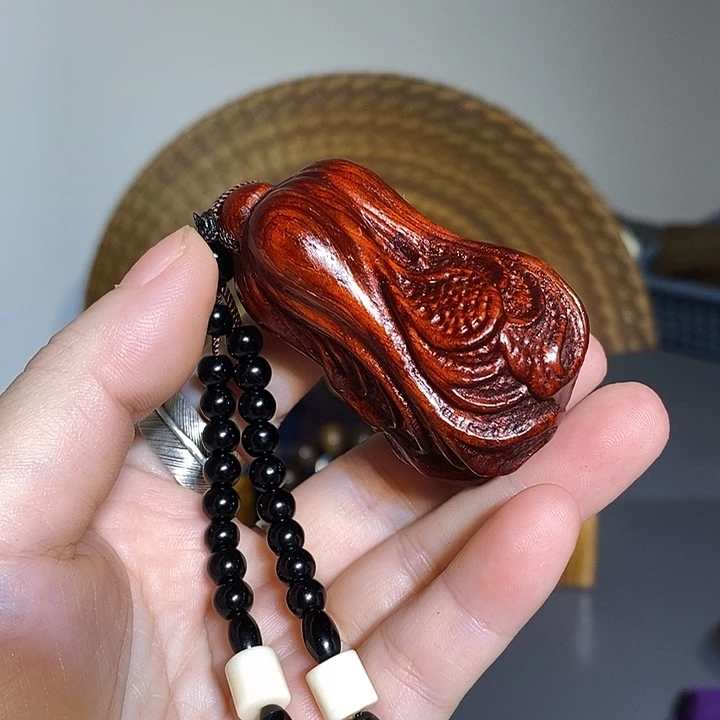 非洲紫檀（红花梨）非洲小叶紫檀手把件